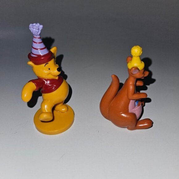 2 Disney Winnie the Pooh Figures Toy Lot Kanga Roo Birthday Party Cake Topper - Picture 6 of 7